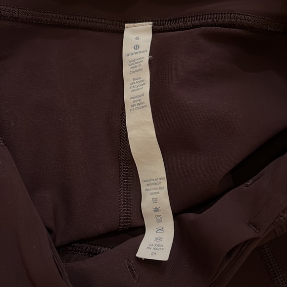 Deep Purple Reflective Lululemon Leggings - Picture 6 of 7